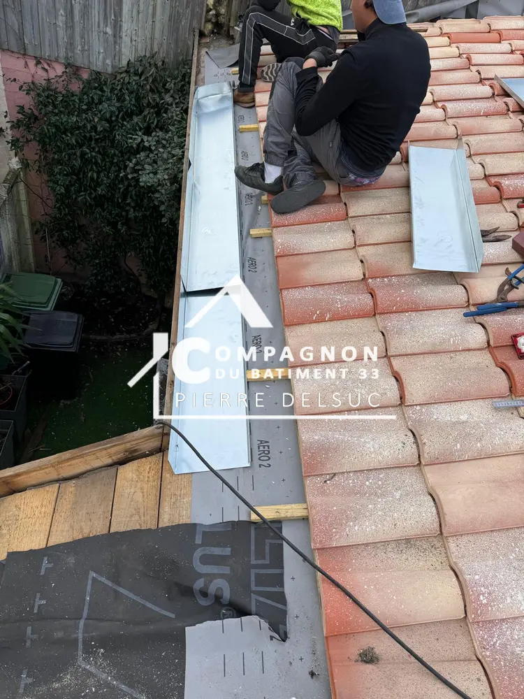 Couverture, Réfection toiture, Pose pare-pluie, Remplacement liteaux, Remplacement contre-liteaux