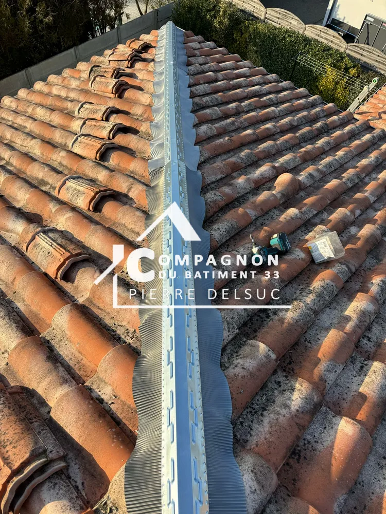 Couverture, Réfection toiture, Pose pare-pluie, Remplacement liteaux, Remplacement contre-liteaux