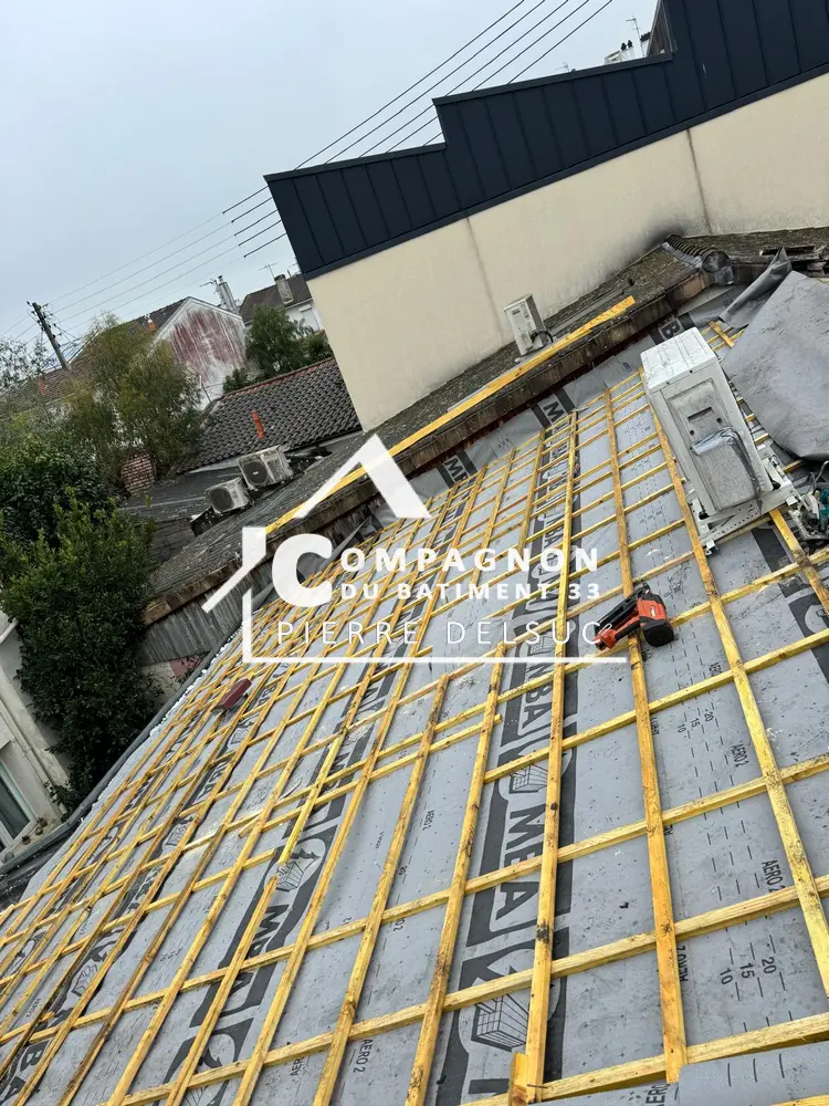 Couverture, Réfection toiture, Pose pare-pluie, Remplacement liteaux, Remplacement contre-liteaux