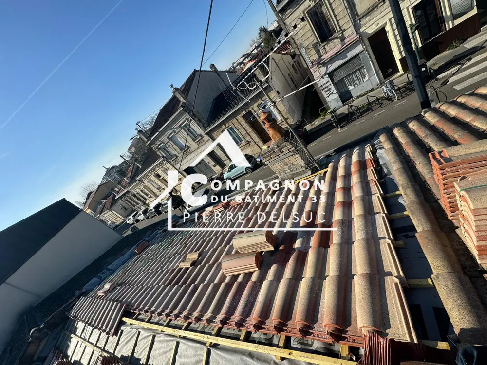 Couverture, Réfection toiture, Pose pare-pluie, Remplacement liteaux, Remplacement contre-liteaux