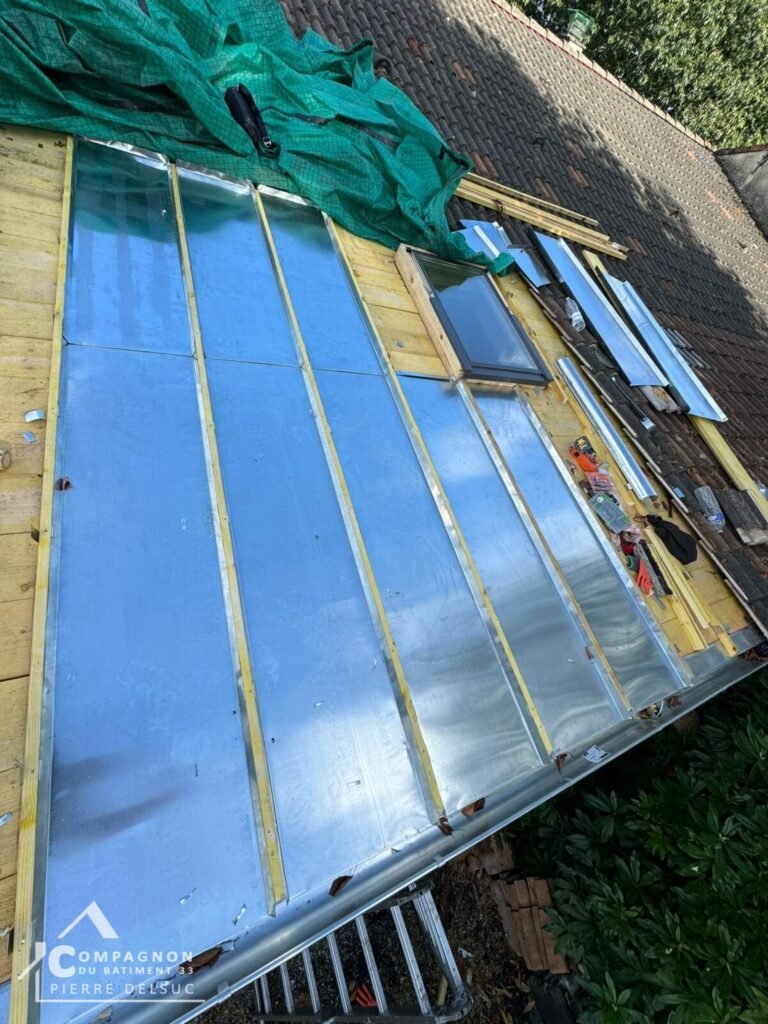Couverture, Velux, Couverture zinc, Pose Velux