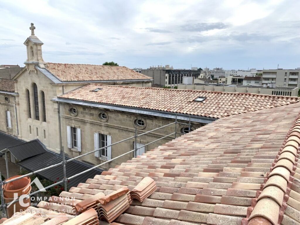 Réfection complète de la toiture de l’Archevêché de Bordeaux