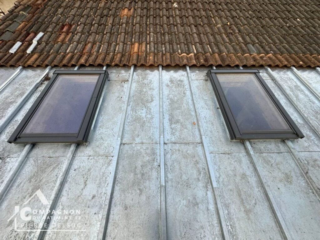 Couverture, Velux, Couverture zinc, Pose Velux