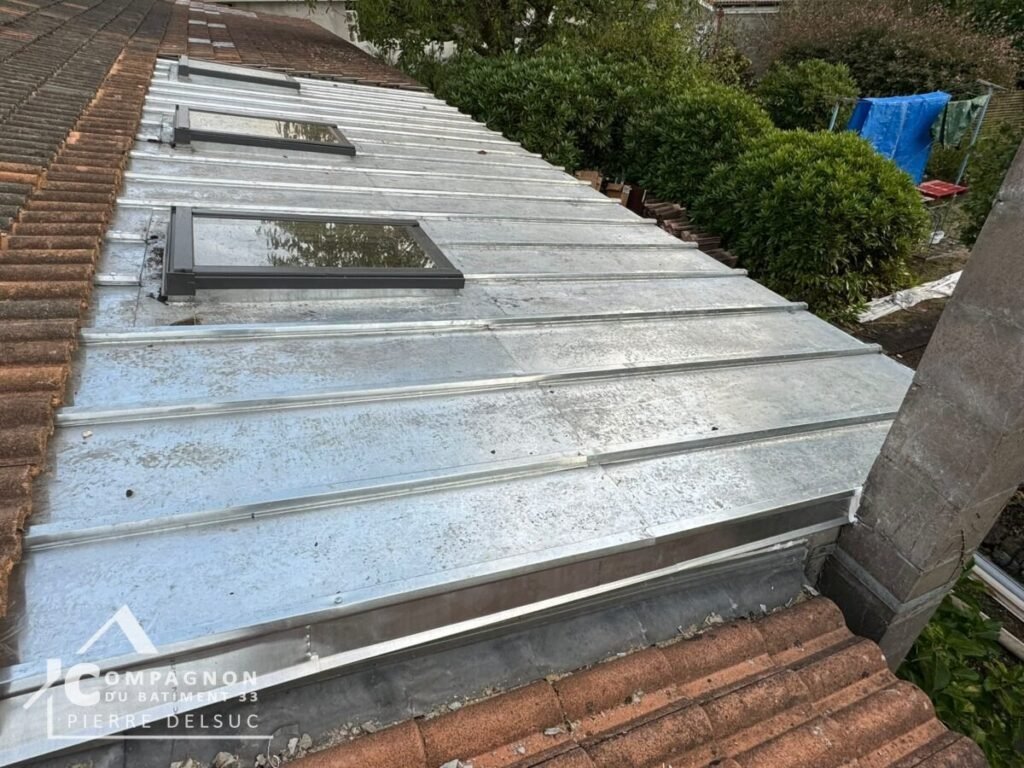 Couverture, Velux, Couverture zinc, Pose Velux